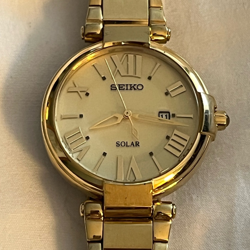 Seiko Solar Timepiece in Gold